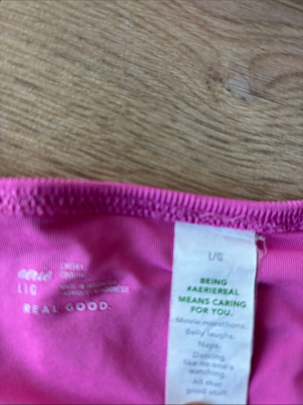 Aerie Pink Beaded Triangle Bikini - Picture 2 of 3